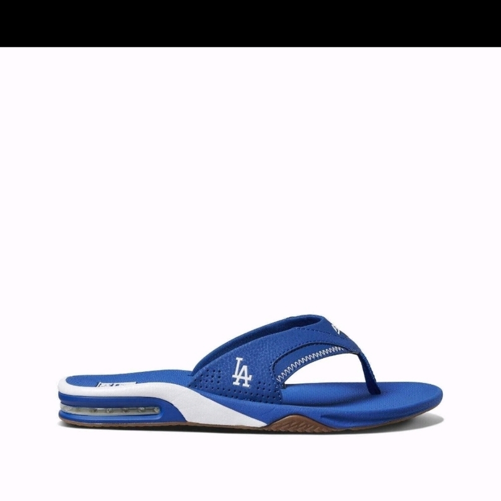 Reef Fanning X MLB Dodgers Flip Flop Sandal Bottle Opener &Superior Arch Support - Picture 7 of 9
